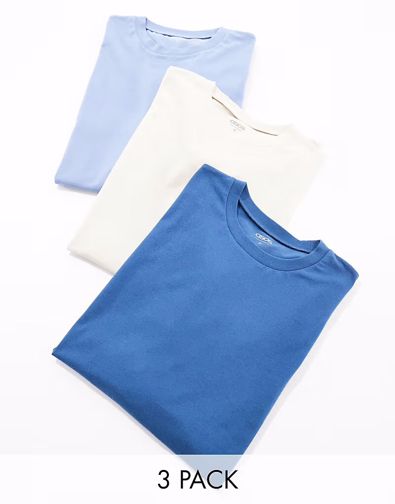 

Набор из 3 футболок оверсайз от ASOS DESIGN разных цветов