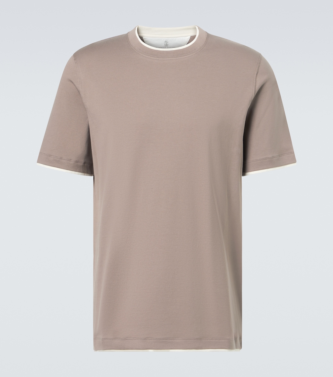 

Хлопковая футболка из джерси Brunello Cucinelli, Czm82