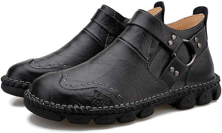 

Мужские ботинки челси, кожаные ботильоны для отдыха на открытом воздухе и работы, хаки, размер 47/UK12.5/US 13 Jlfzc