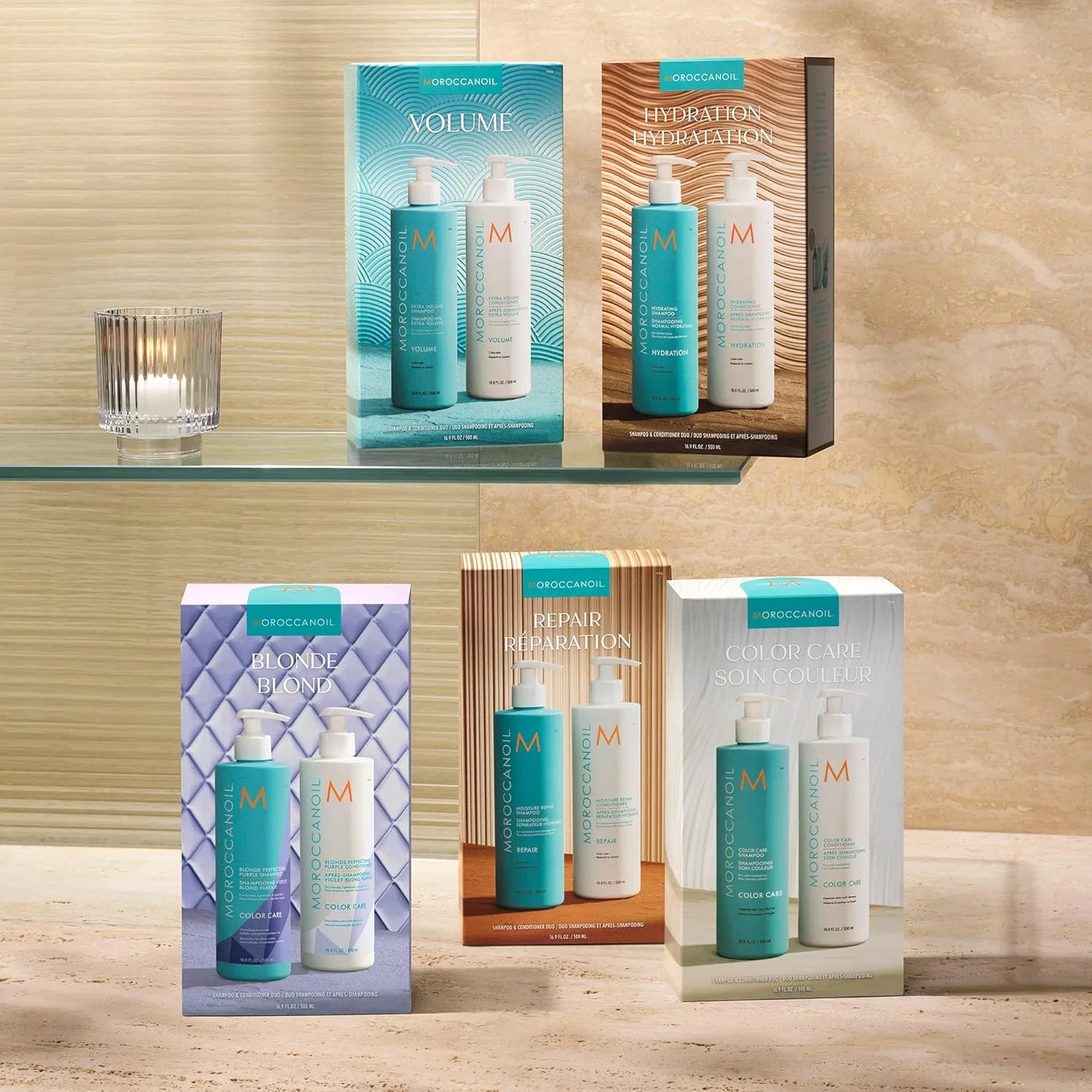 Набор шампуня и кондиционера Moroccanoil Half Litre Set Moroccanoil, Purple — фото 4