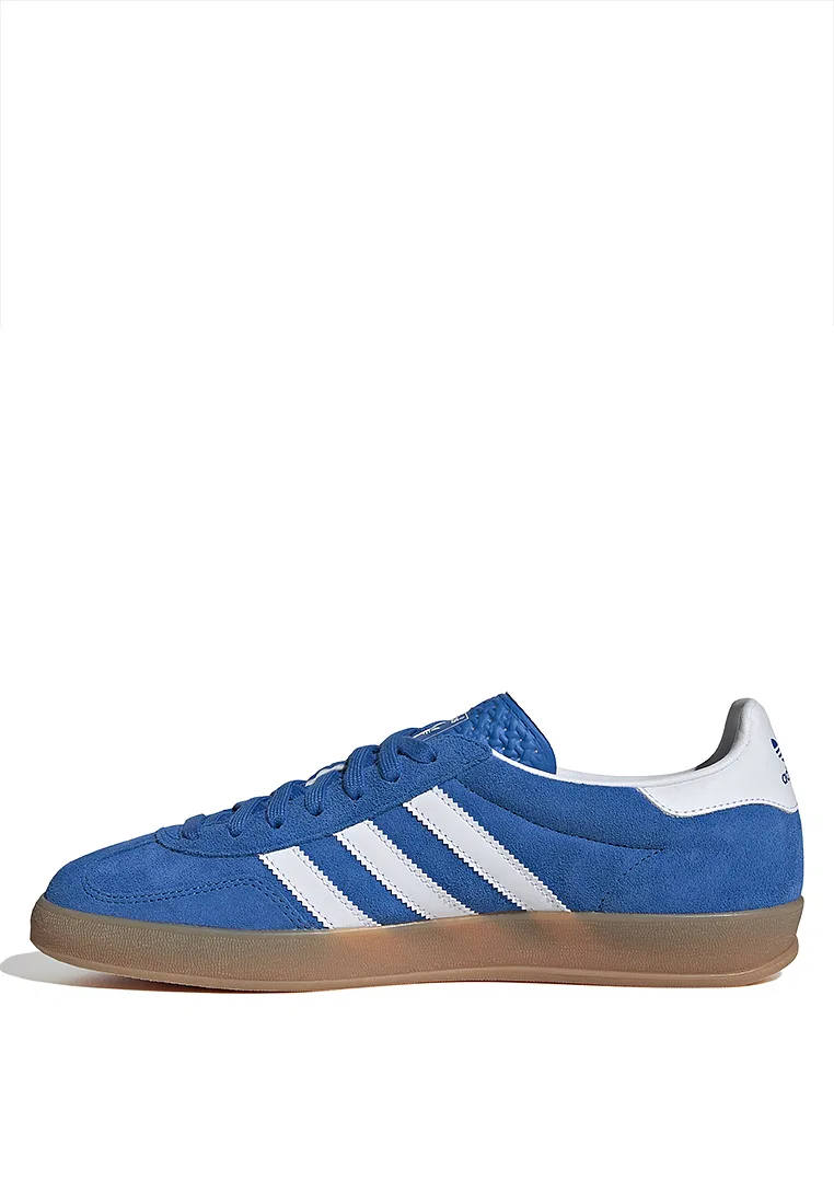 Кроссовки мужские, Gazelle Indoor, Adidas, белый/синий — фото 4