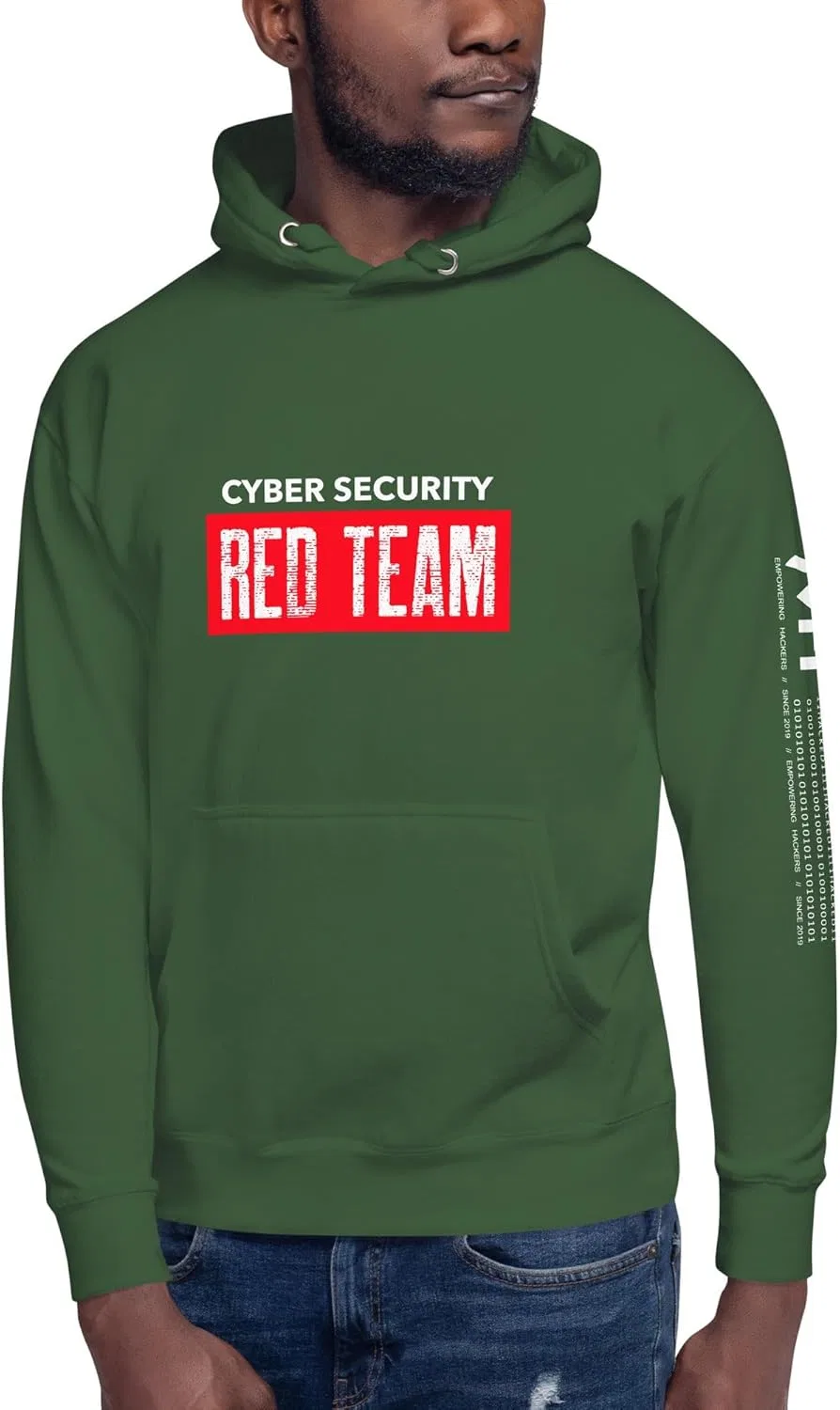 Худи Cyber Security Red Team V1, лесной зелёный