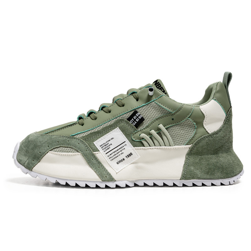 

RENBEN Нескользящие и износостойкие дышащие низкие повседневные туфли для мужчин, зеленые