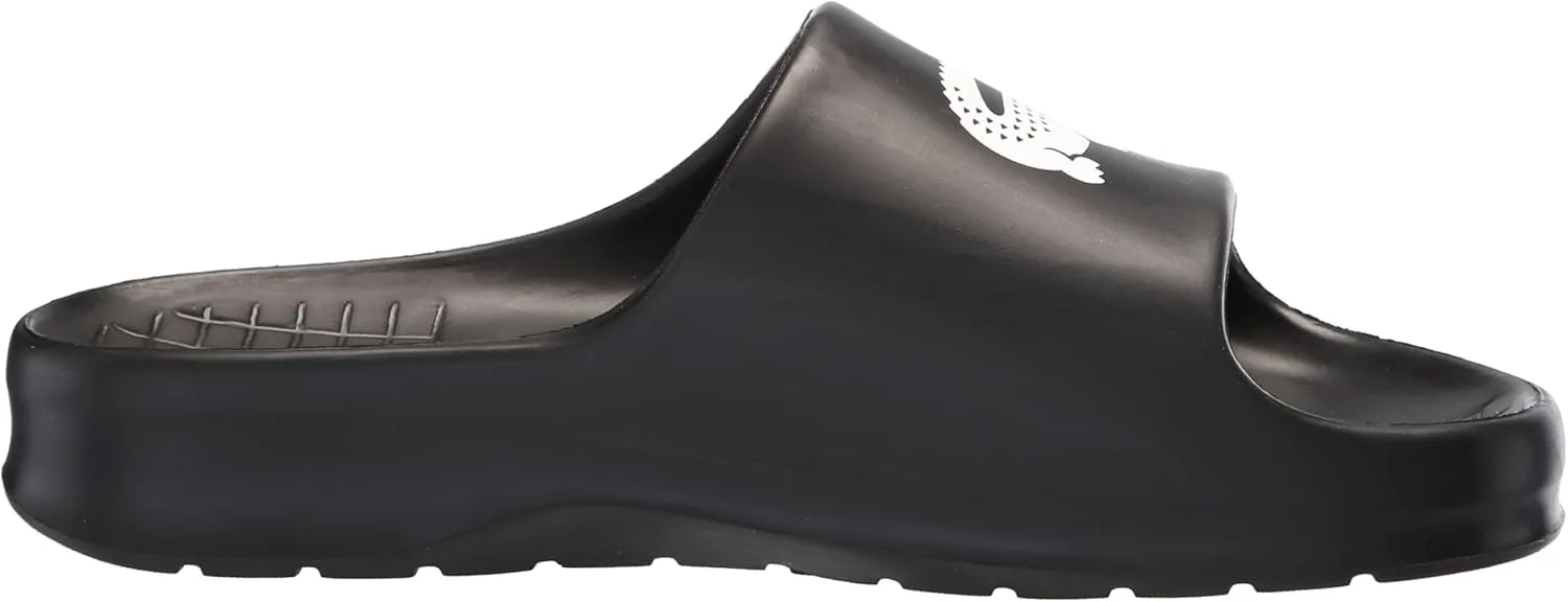 Мужские сандалии Lacoste Serve Slide 2.0, черно-белый — фото 2