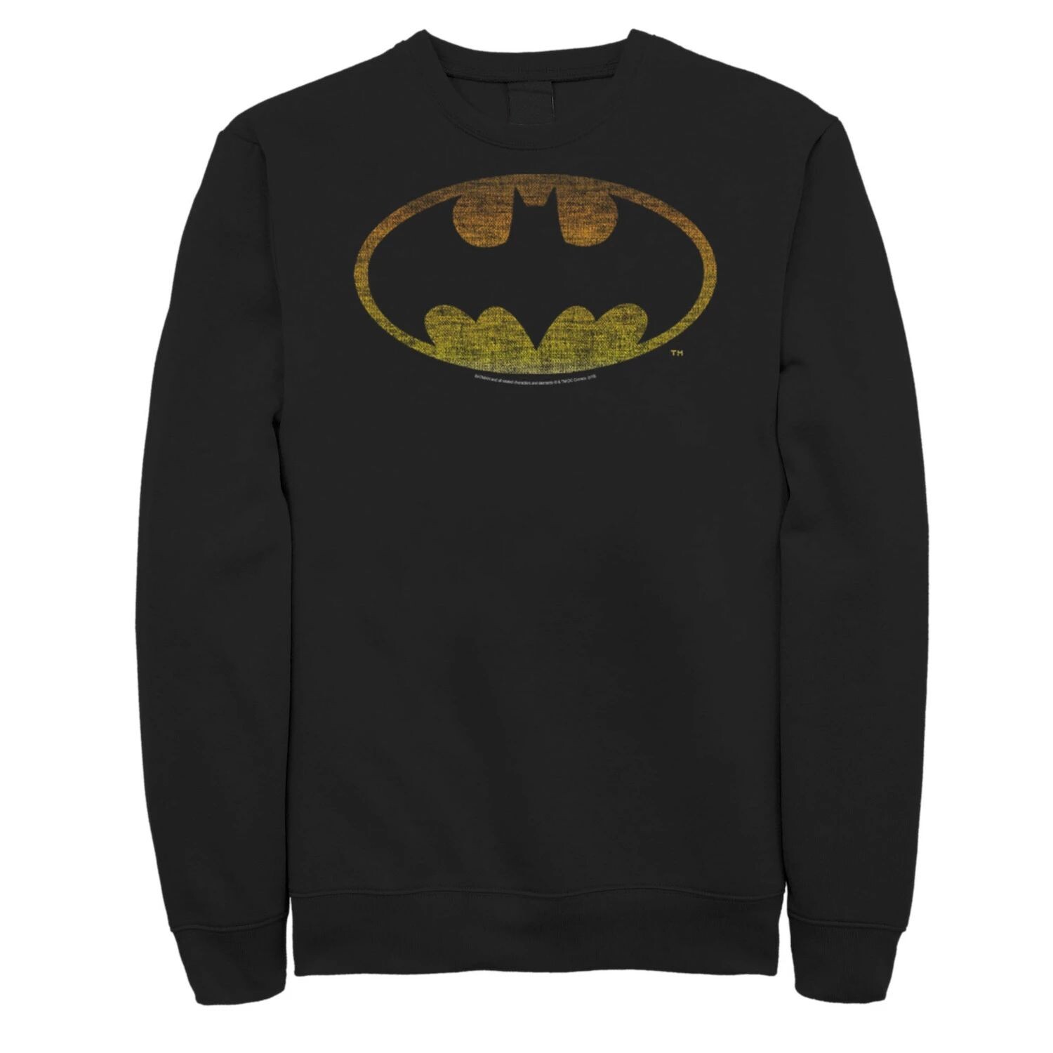 

Мужской свитшот с выцветшими символами Batman Classic. DC Comics