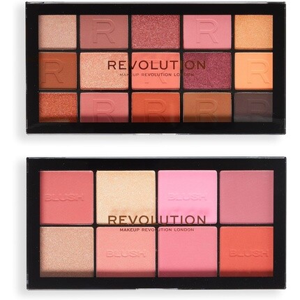 

Подарочный набор Revolution Pink Moments для лица и глаз, 2 палетки теней для век и румян Ultimate, Makeup Revolution