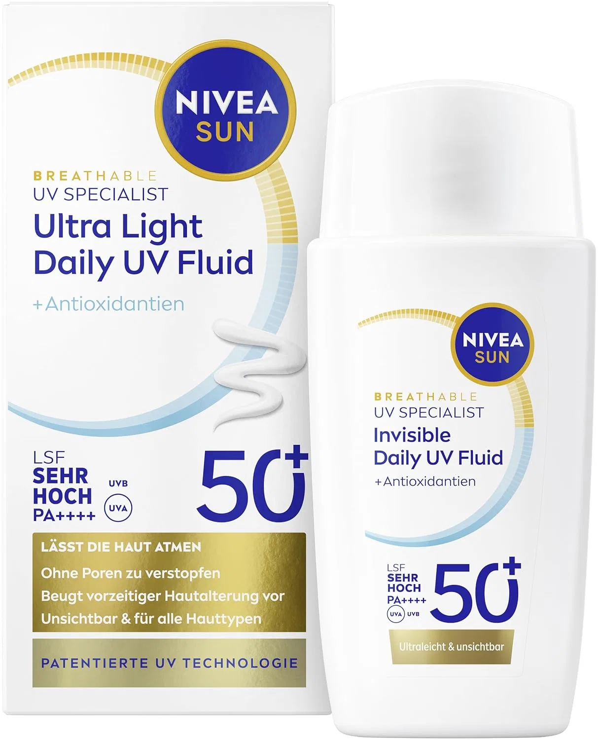 Солнцезащитный флюид для лица Nivea Sun UV Face Expert Invisible Daily SPF 50+ Beiersdorf