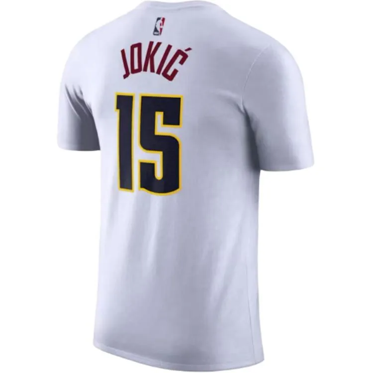 Футболка NBA Denver Nuggets Nikola Jokic Nike, белый — фото 2