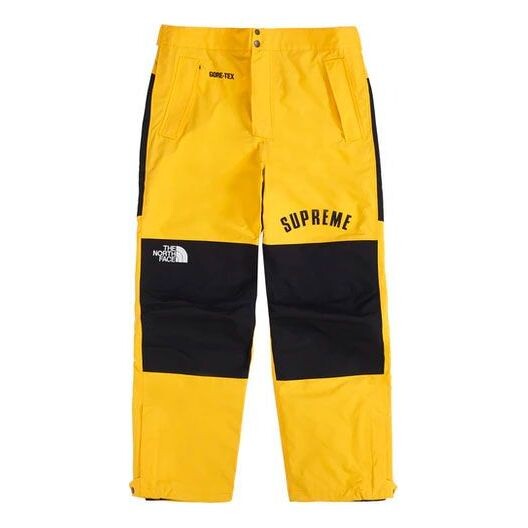 

Брюки ss19 x the north face arc logo mountain pant yellow Supreme, желтый