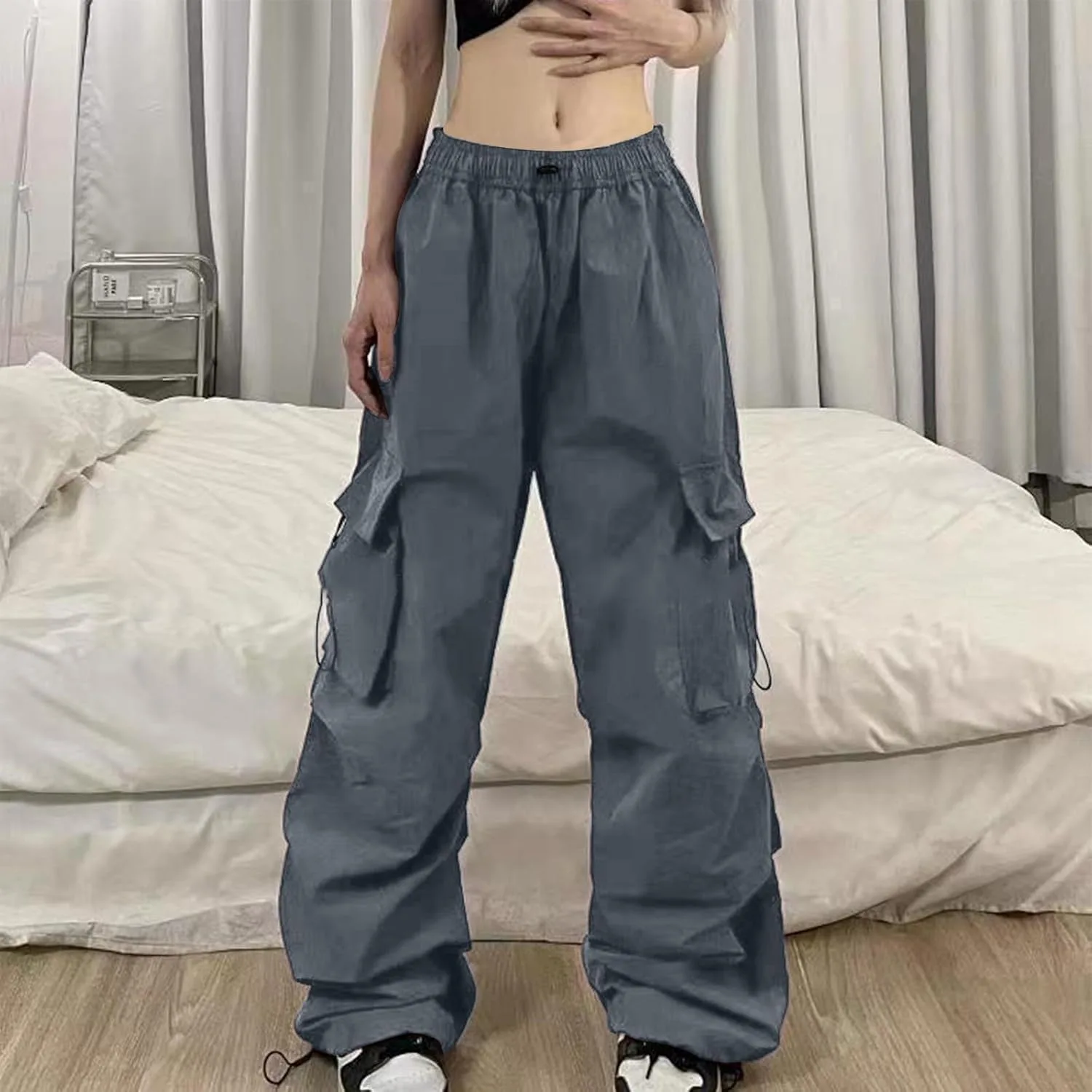 Женские карго штаны Casual Baggy High Waist Y2K — фото 2