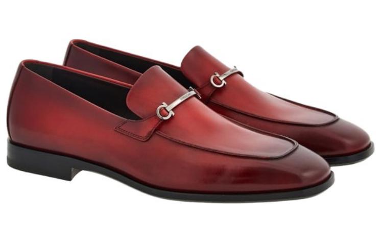 Кожаные лоферы с пластиной Ганчини Ferragamo, коричневый — фото 4
