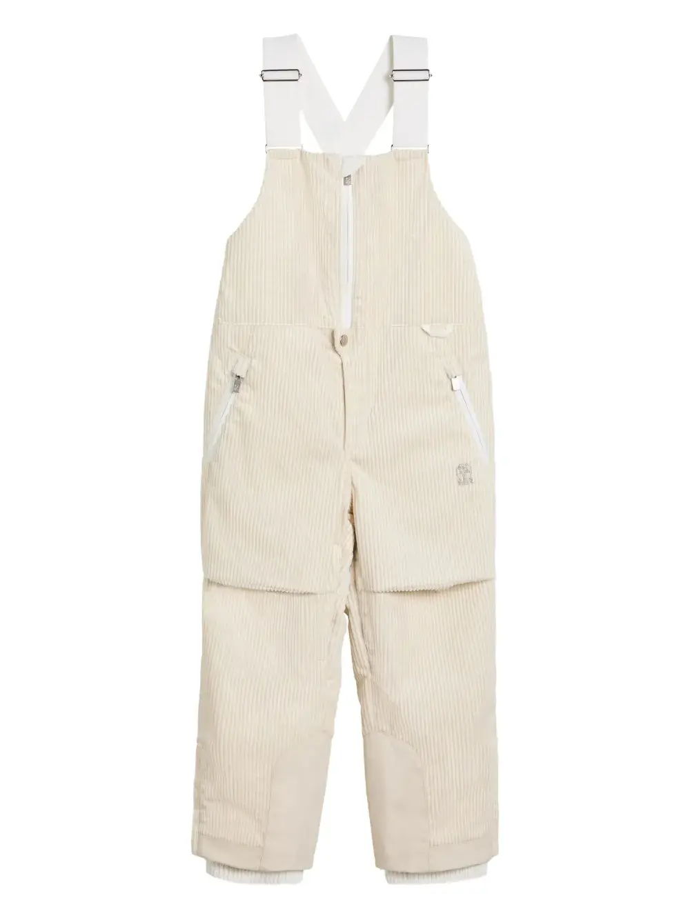 

Вельветовый комбинезон Brunello Cucinelli Kids, бежевый