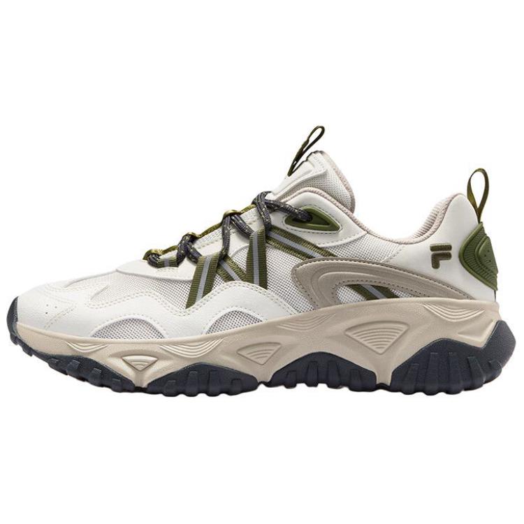 

FILA FUSION Кроссовки для походов FREEROAM, легкие, дышащие, низкие, повседневные, мужские, бежево-зеленые