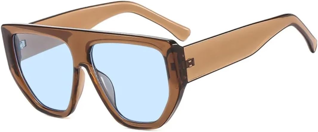 

Солнцезащитные очки с защитой UV400 | Большой размер, черный градиентный цвет | для женщин и мужчин, для занятий спортом на открытом воздухе и вождения DSVIGF, Tea Blue