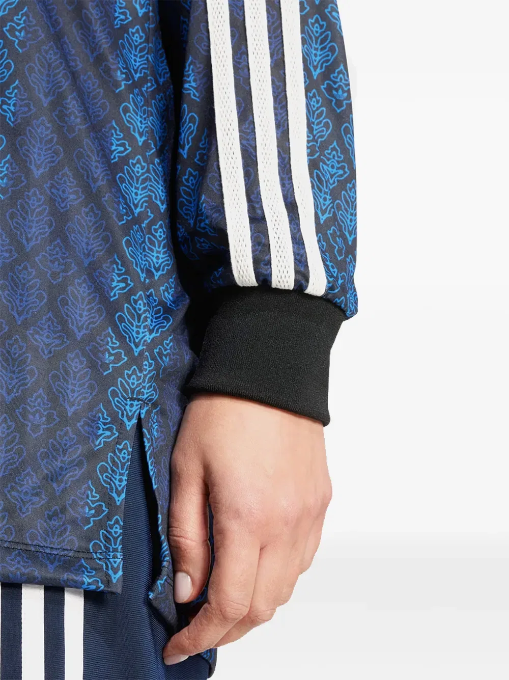 Оригинальная футболка с длинными рукавами Adidas, синий — фото 2