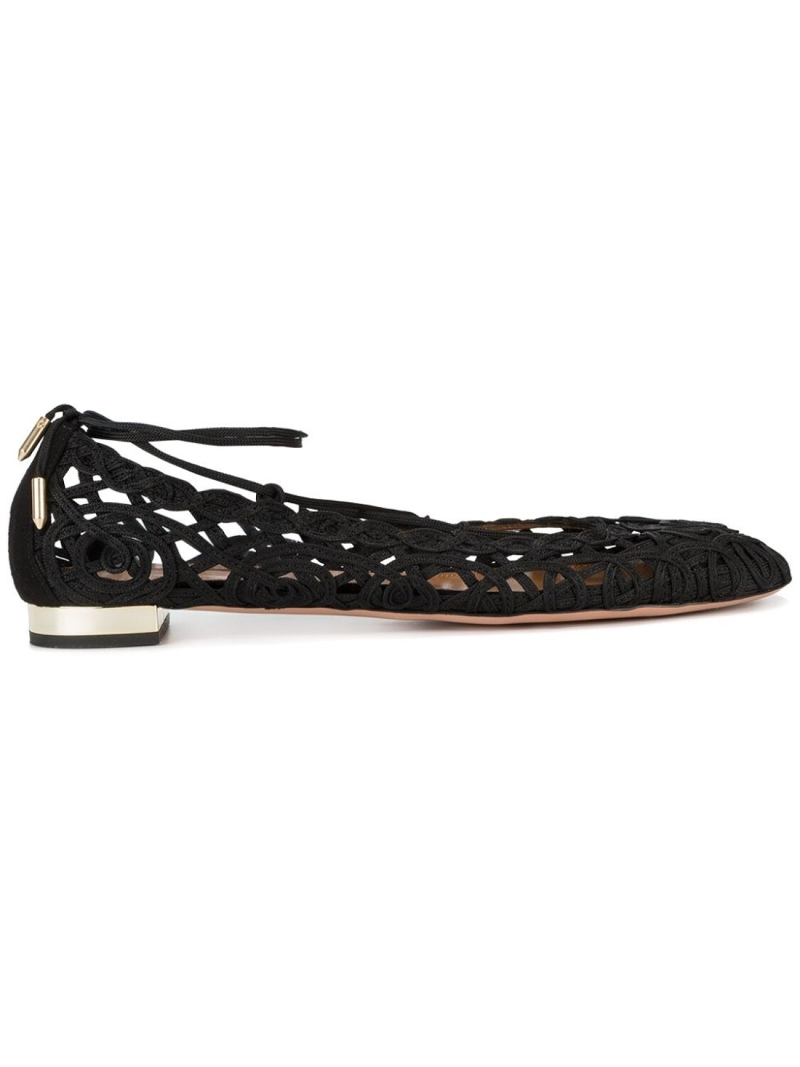 

Aquazzura балетки Kya, черный