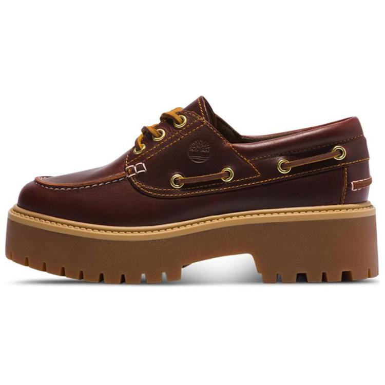 Туфли женские повседневные Women's Casual Shoes Women's Palm Tree Timberland, бордовый/красный