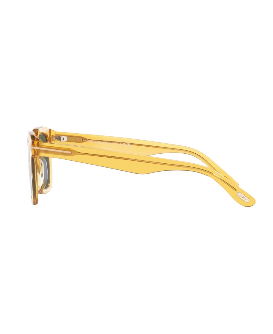 Мужские стандартные солнцезащитные очки, FT0751 TR001097 Tom Ford, Yellow — фото 3