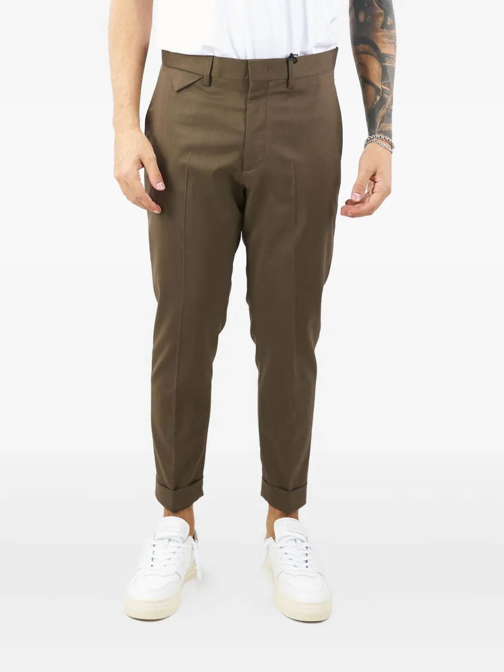 

Брюки Cooper с манжетами Low Brand, коричневый