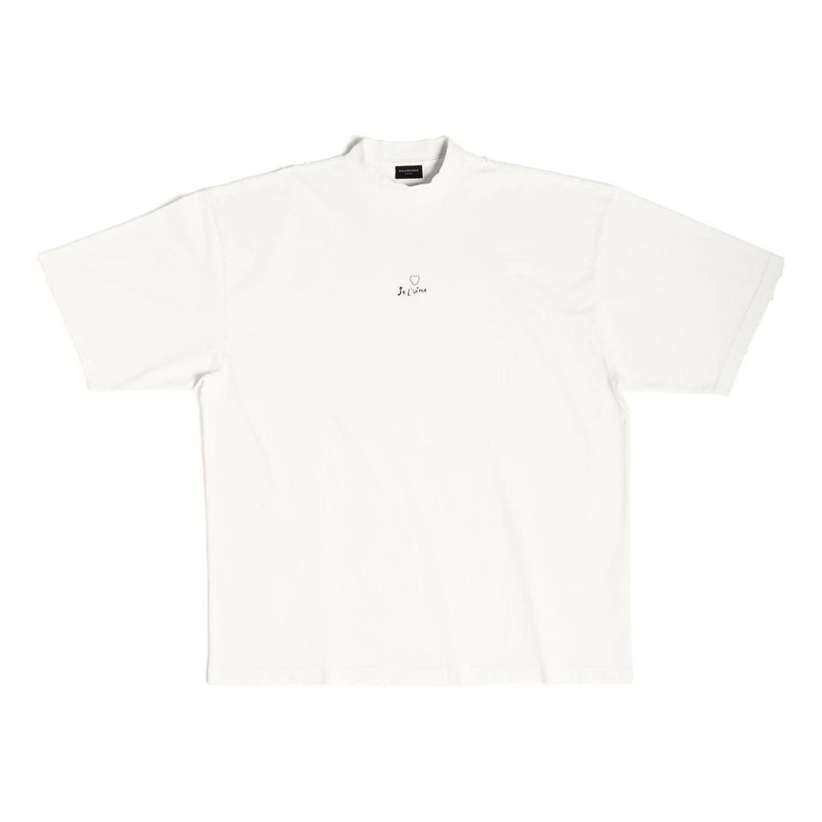 

Футболка Balenciaga Je t'aime T-shirt Large Fit 'White', белый