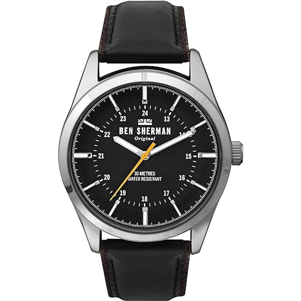 

Черные кожаные часы Ben Sherman