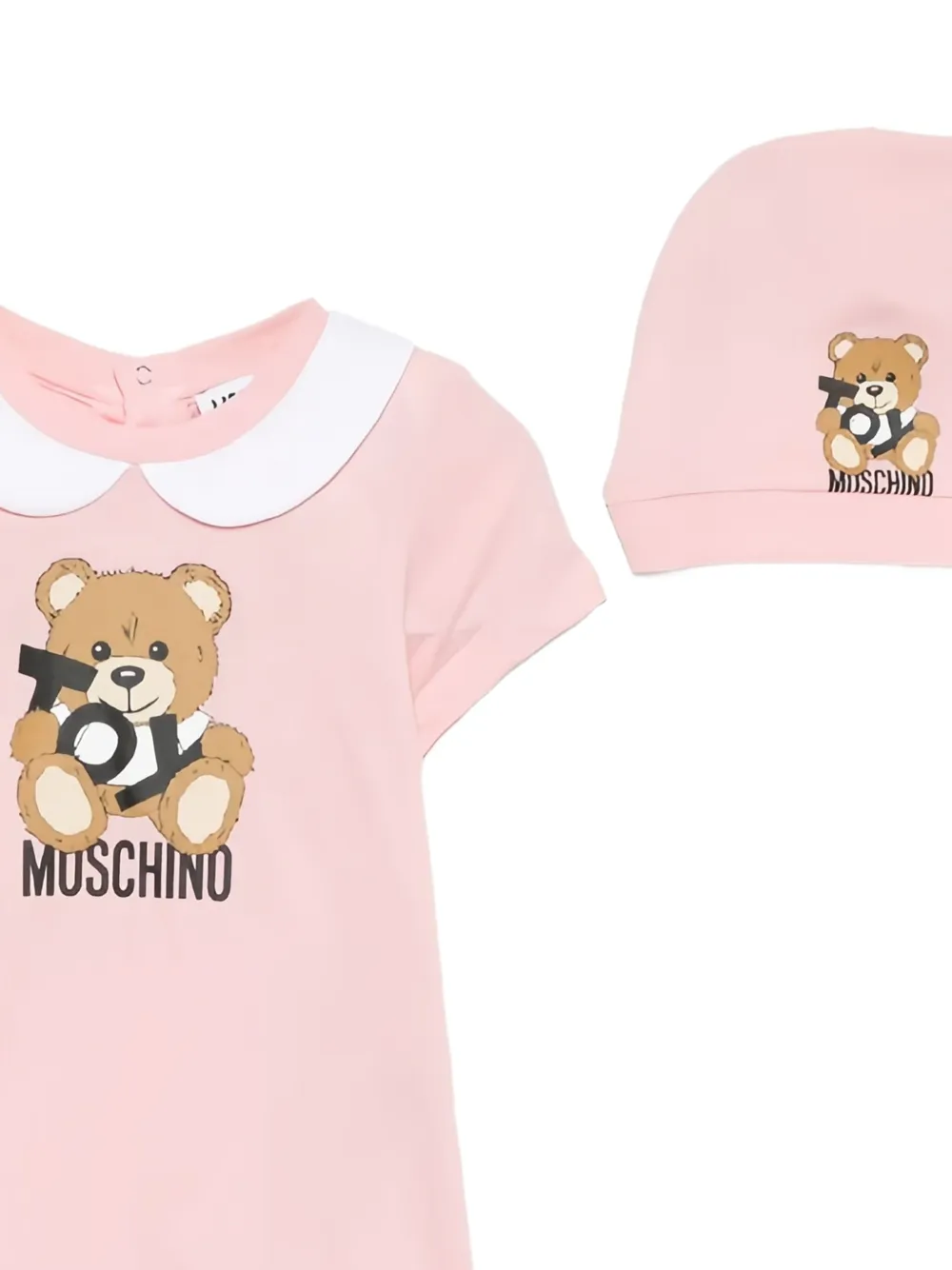 Комплект Teddy Bear для новорожденного Moschino Kids, розовый — фото 2