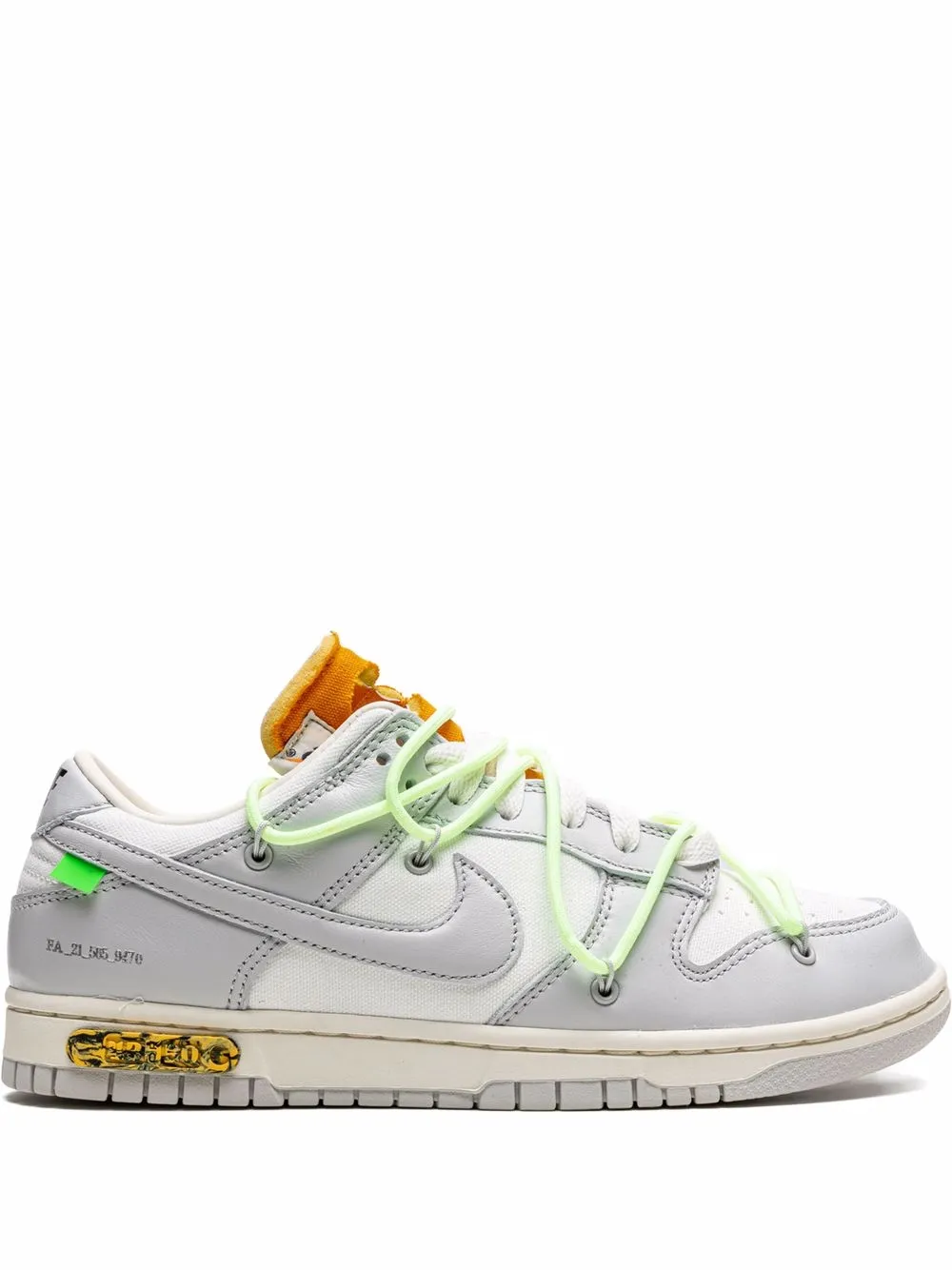 

Кроссовки Dunk Low из коллаборации с Off-White Nike X Off-White, серый