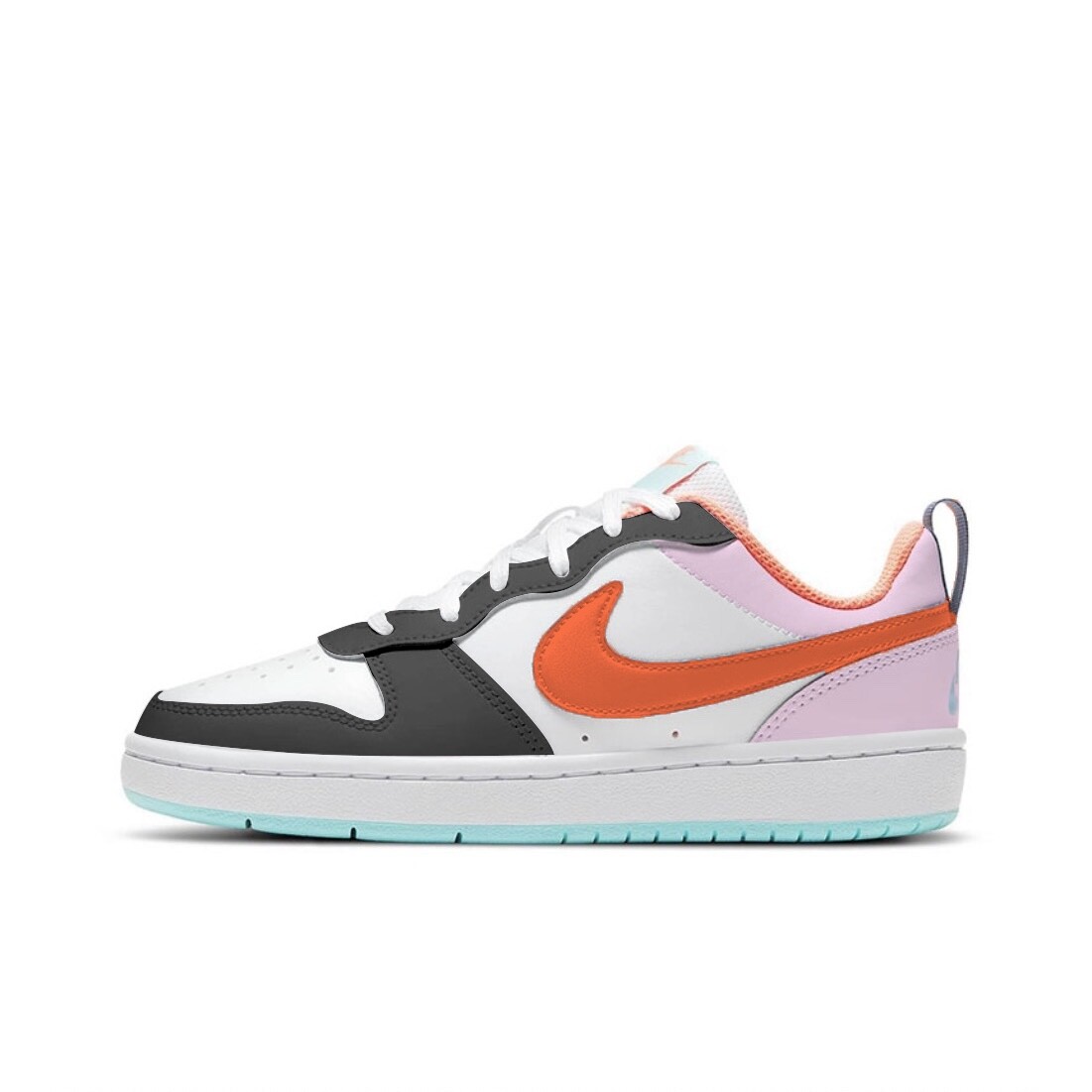 

Кроссовки Nike Court Borough 2 Skateboarding Shoes Women's Low-top White/black/orange/pink, оранжевый