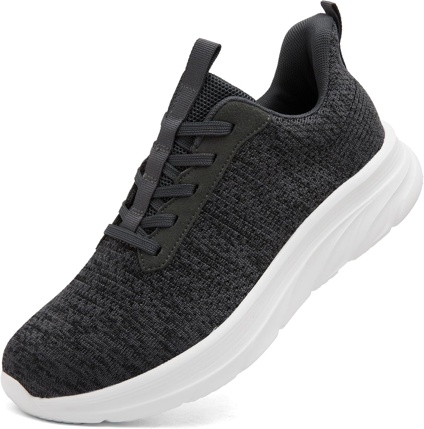 

Мужские слипоны DimaiGlobal для ходьбы, повседневные кроссовки, теннисные туфли, противоскользящие спортивные беговые туфли, легкие тренировочные кроссовки, дышащая сетка, модная спортивная обувь, угольный