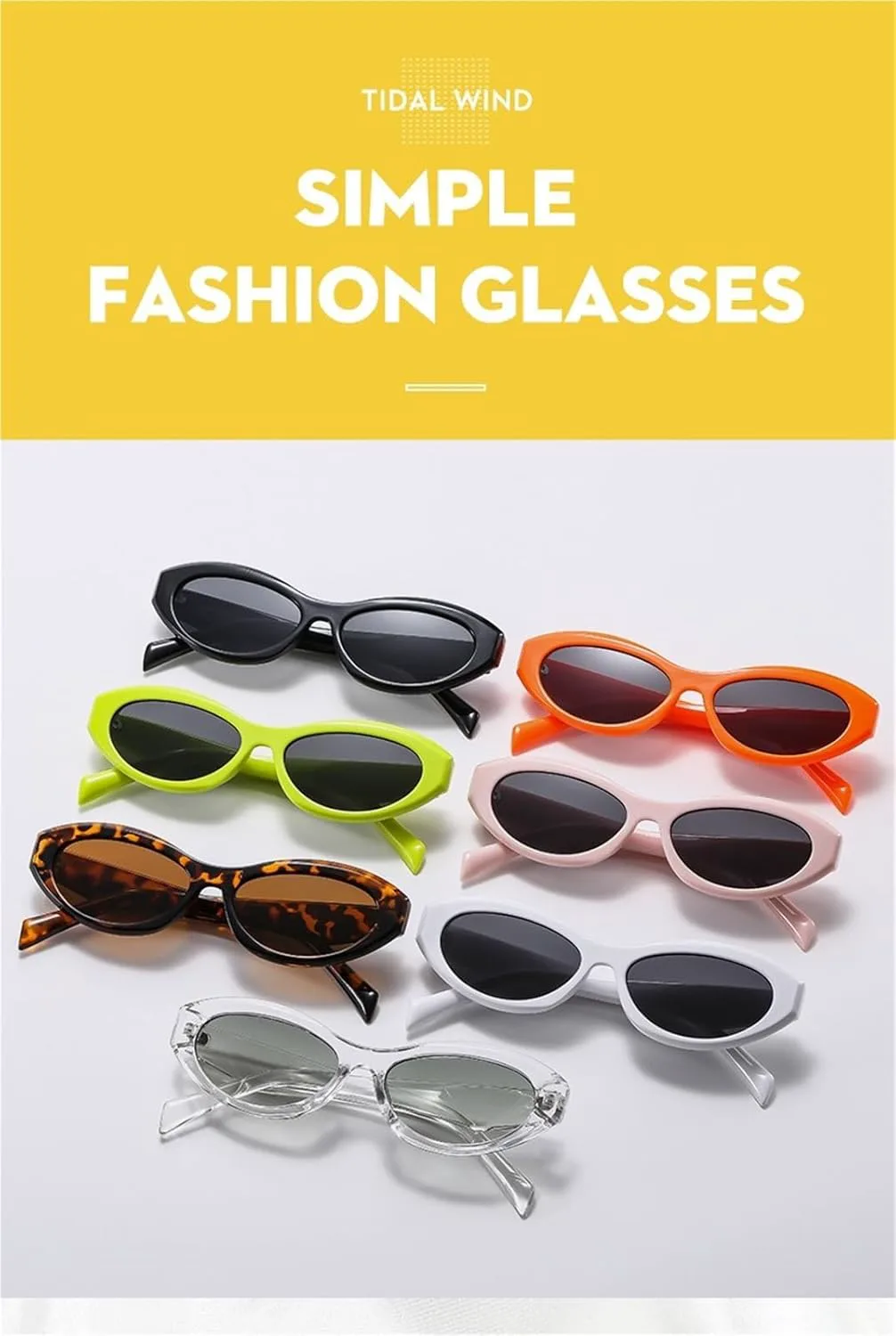 

Солнцезащитные очки для покупок, поездок на работу, в маленькой оправе, мужские, для активного отдыха, женские, декоративные солнцезащитные очки Generic, White