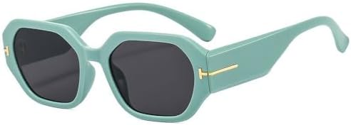 

Солнцезащитные очки квадратной формы 2027 года для женщин, ретро, ​​черные, с защитой от УФ-излучения UV400, модные солнцезащитные очки для мужчин MTZJH, Black Gray Green