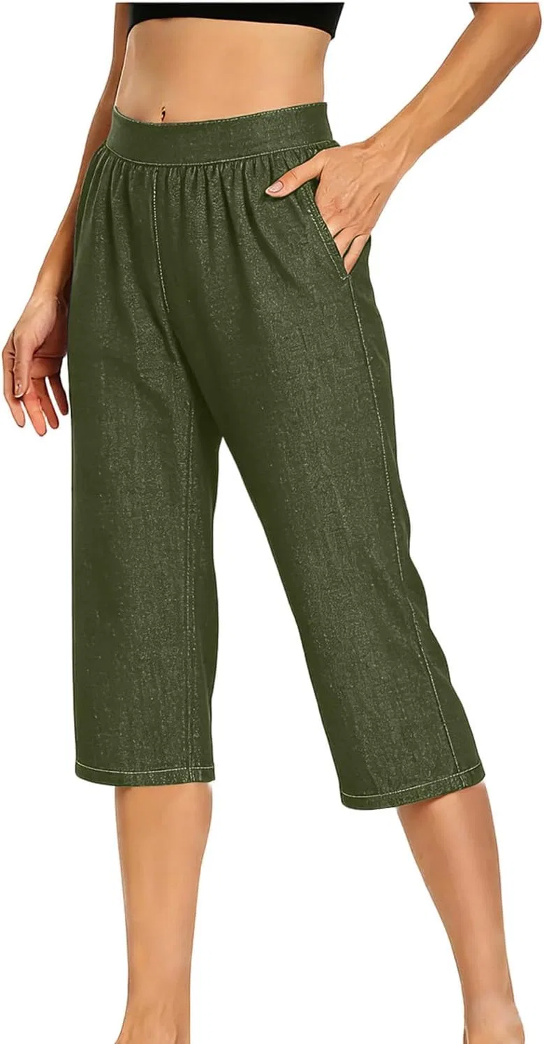 Джинсы капри, Army Green