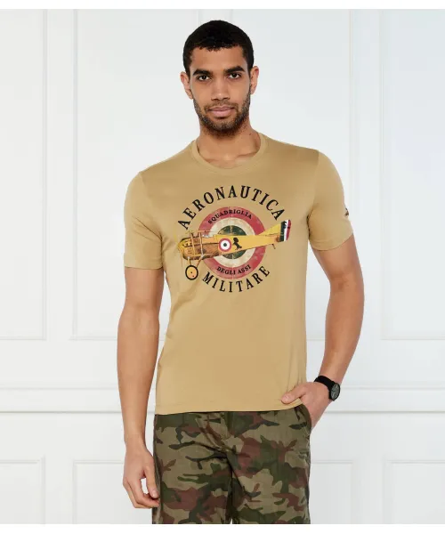 

Футболка Regular fit Aeronautica Militare, бежевый