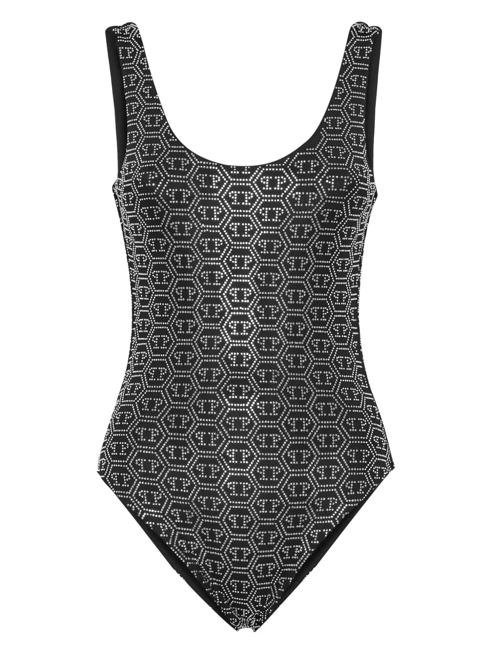 

Купальник с монограммой Philipp Plein, черный