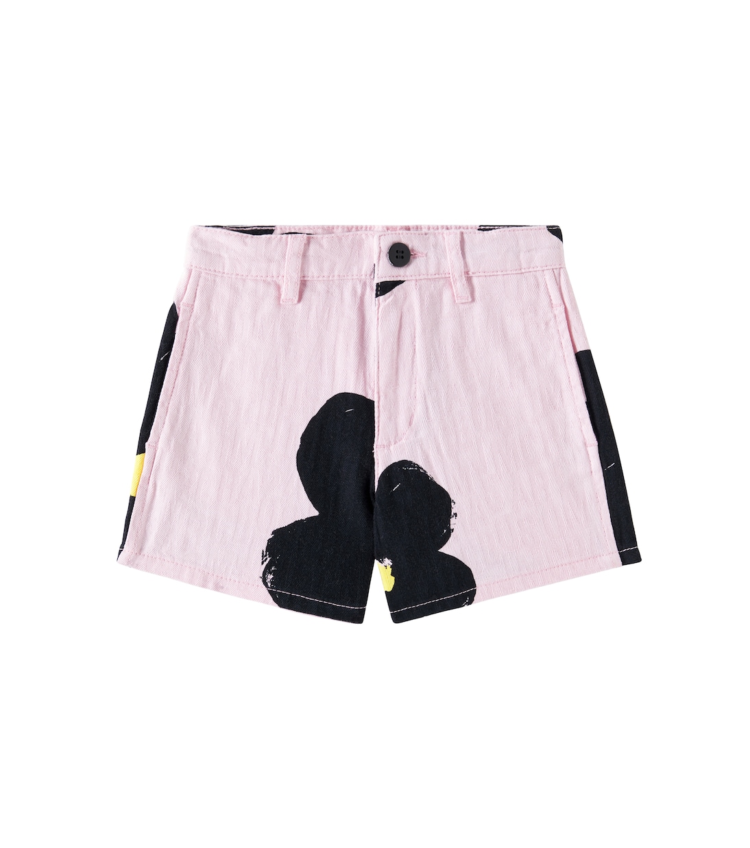 

Джинсовые шорты с цветочным принтом Marc Jacobs Kids, розовый