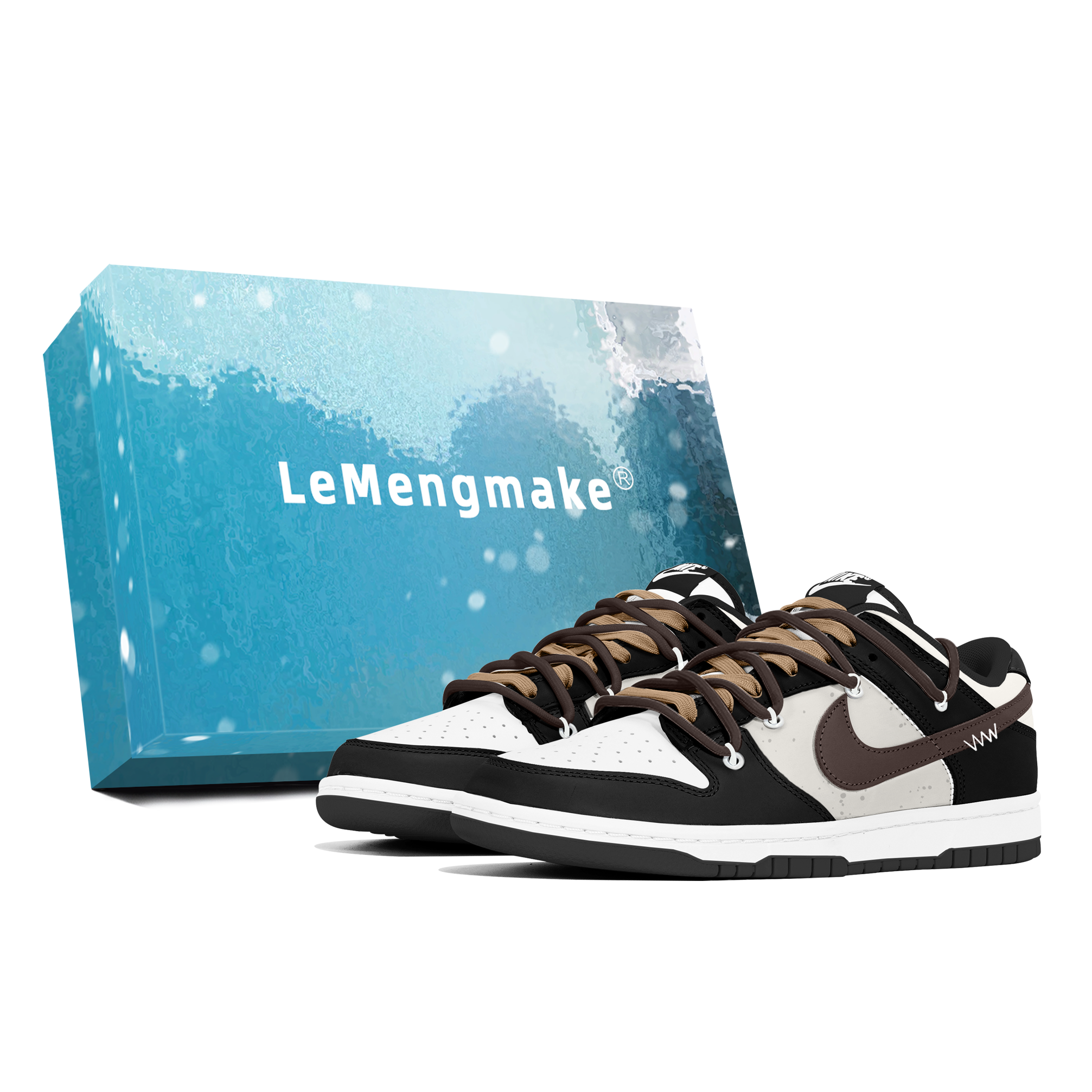 

Nike Кроссовки для скейтбординга Dunk, износостойкие, белые, мужские
