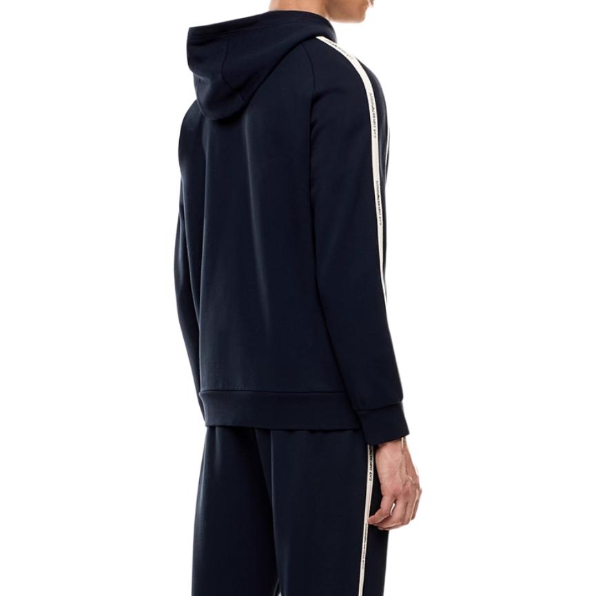 Куртка Ea7 Tape detailed Cotton Hoodie EMPORIO ARMANI, синий — фото 4