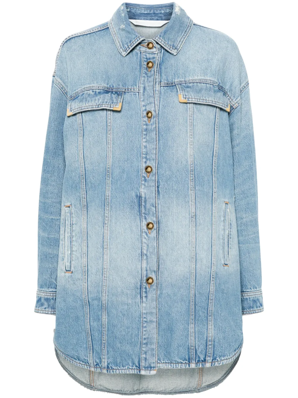 

Джинсовая куртка с логотипом PALM ANGELS, синий