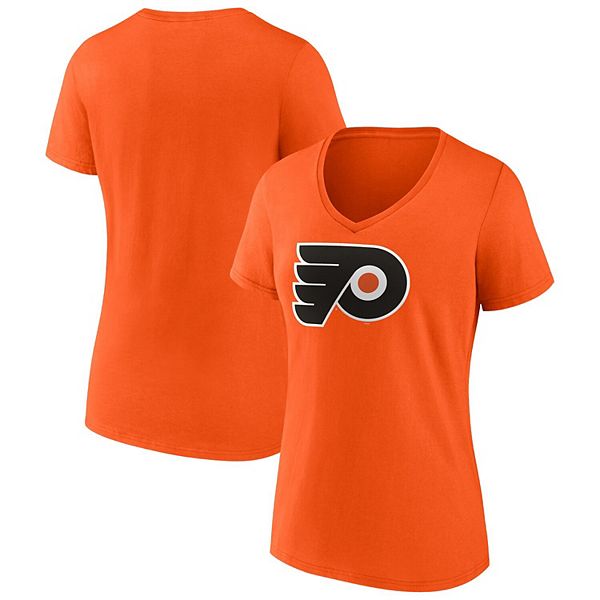 

Женская футболка с v-образным вырезом и основным логотипом philadelphia flyers оранжевого цвета Fanatics, Оранжевый, Женская футболка с v-образным вырезом и основным логотипом philadelphia flyers оранжевого цвета Fanatics