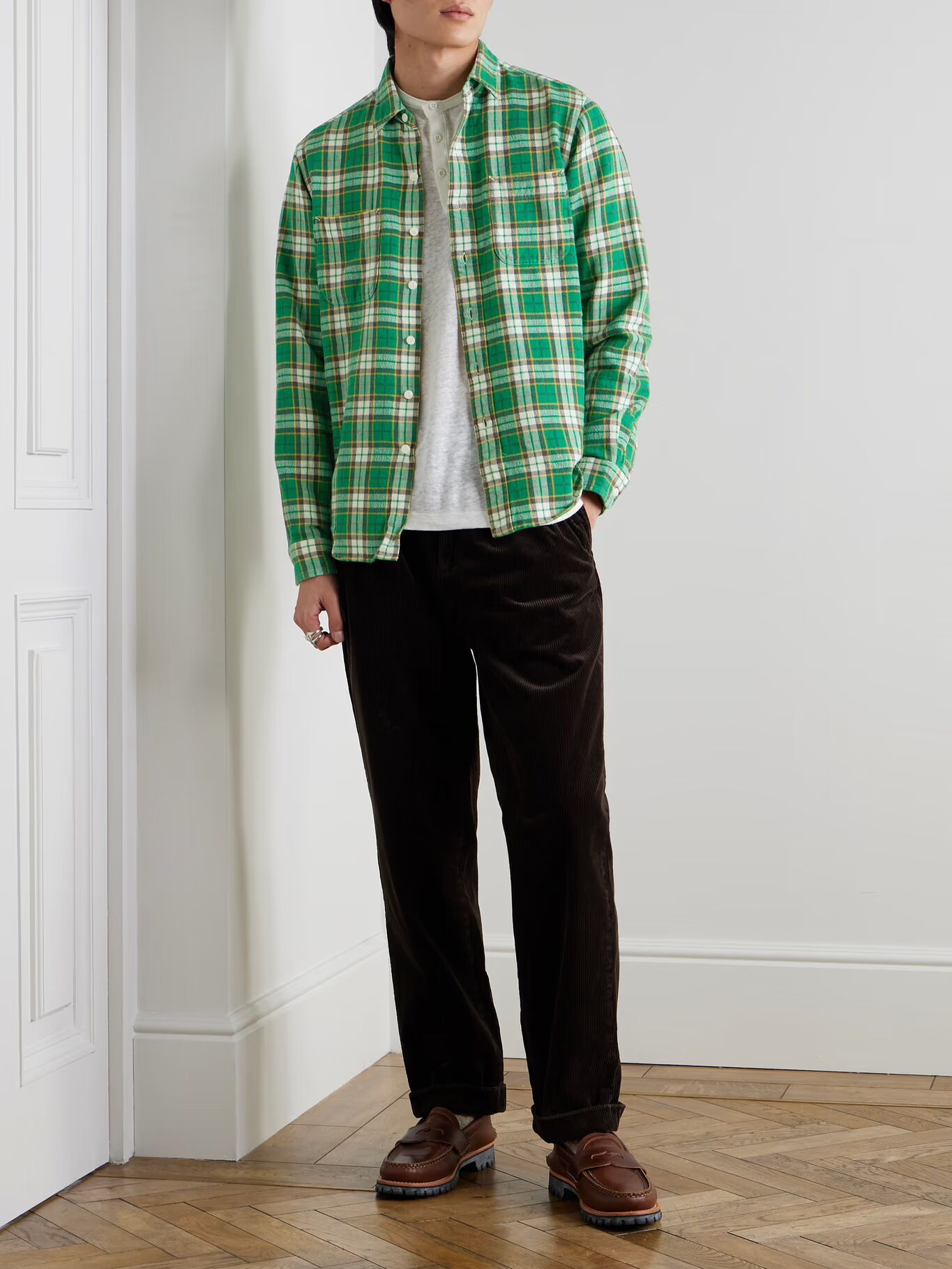 Рубашка Polo Country Checked Cotton-Flannel POLO RALPH LAUREN, зеленый — фото 3