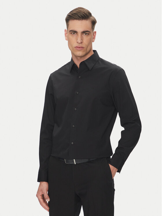

Рубашка облегающего кроя LV04LB148G Calvin Klein, черный