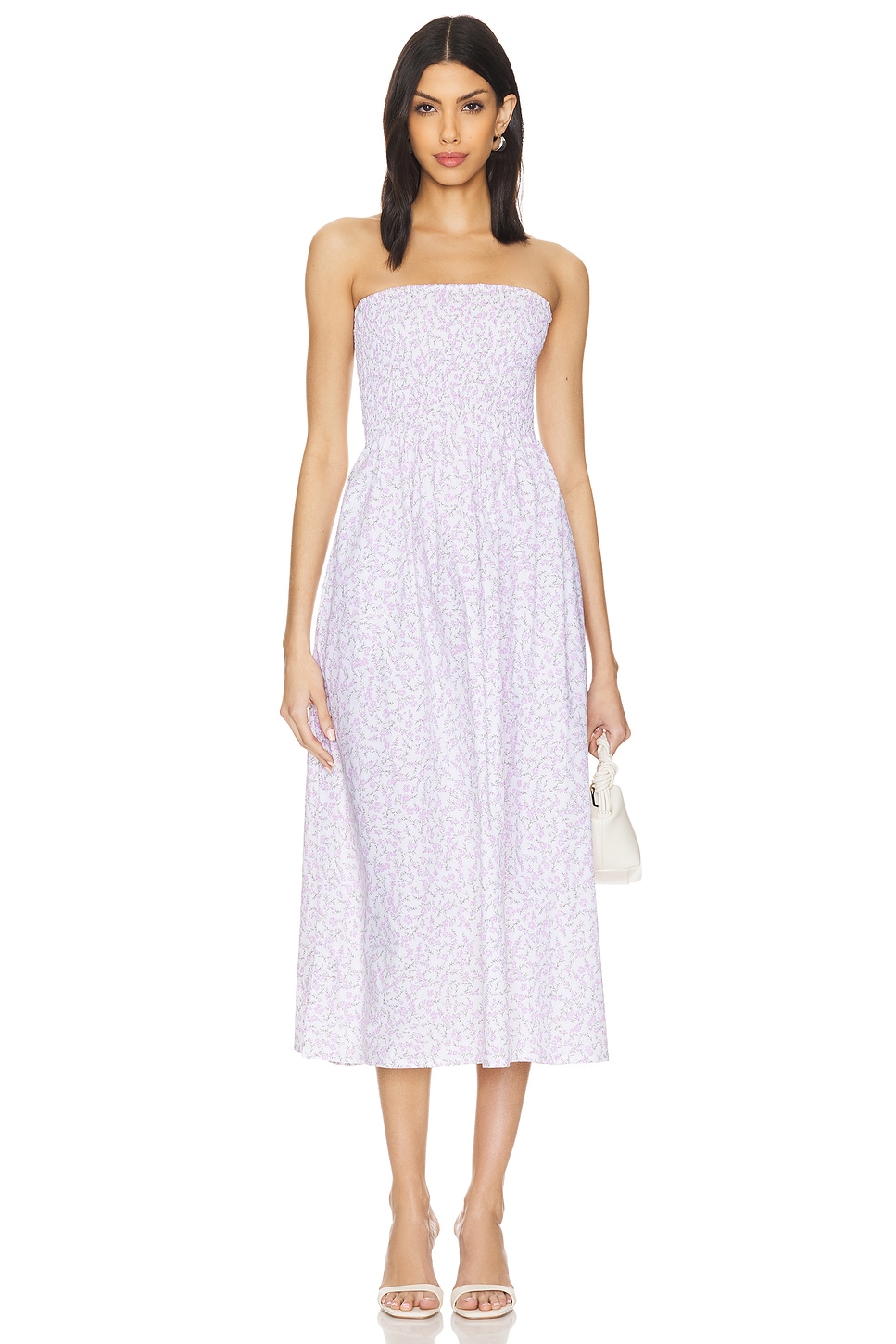 

Платье миди x revolve madella Faithfull The Brand, лавнадовый
