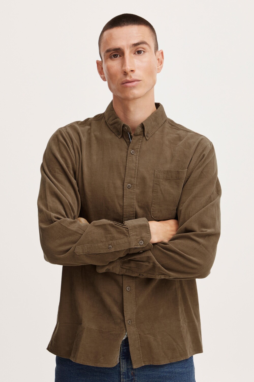 

Рубашка !SOLID Langarm SDJuan LS Corduroy 21104208, коричневый