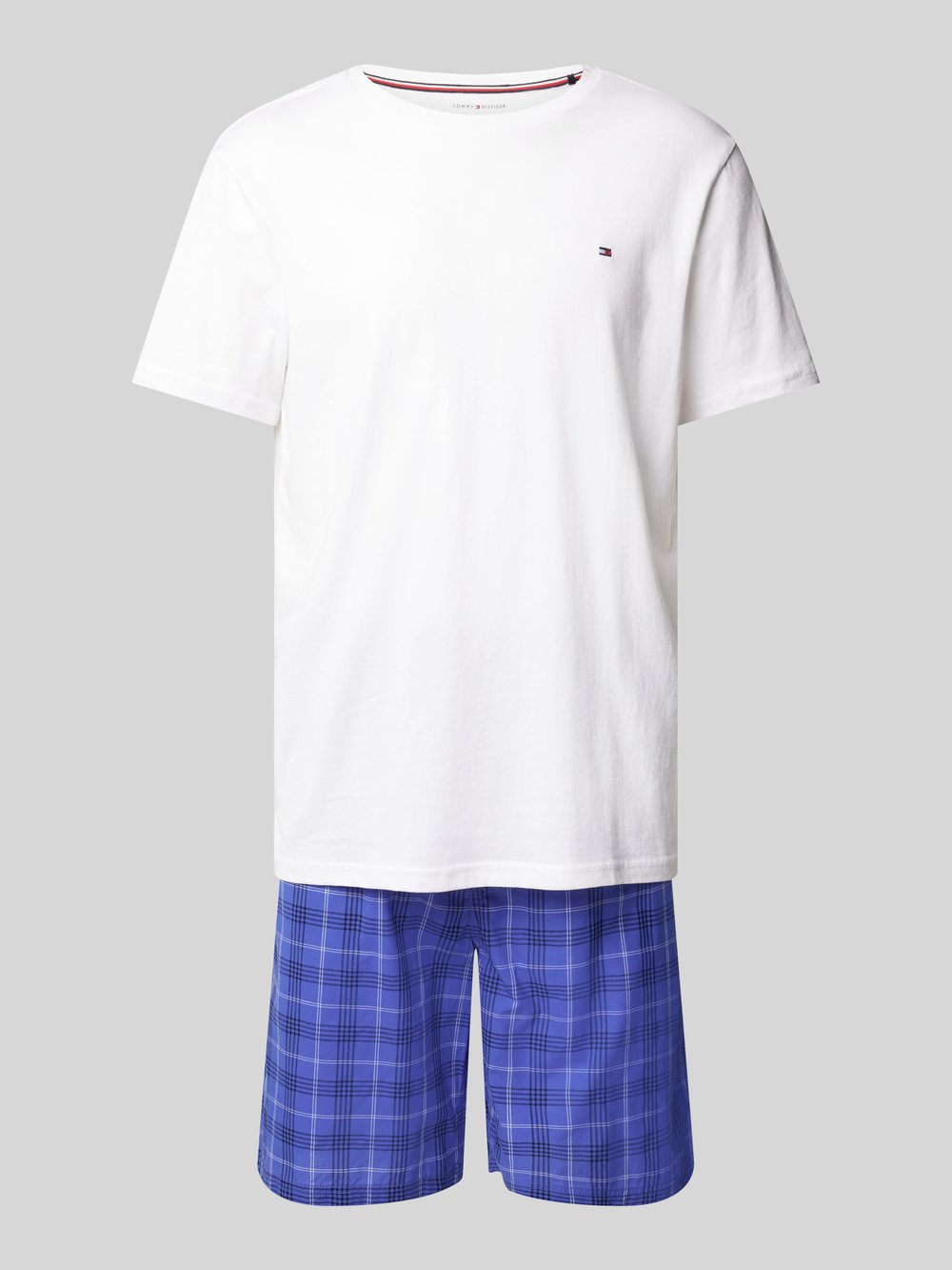 

Пижама из чистого хлопка Tommy Hilfiger, светло-голубой