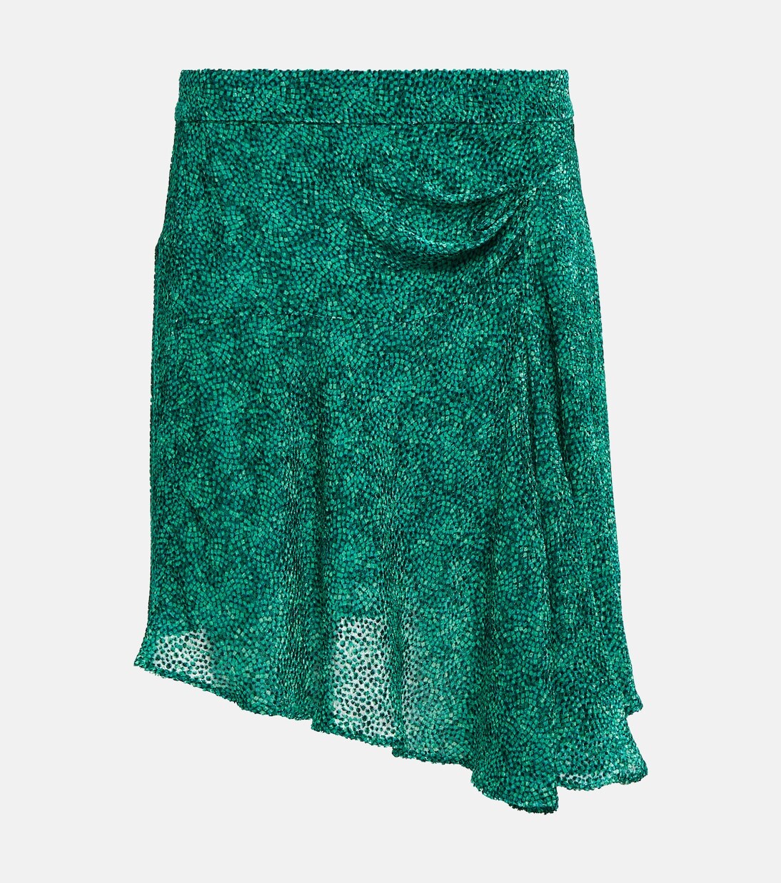 

Selena мини-юбка асимметричного кроя Isabel Marant, зеленый