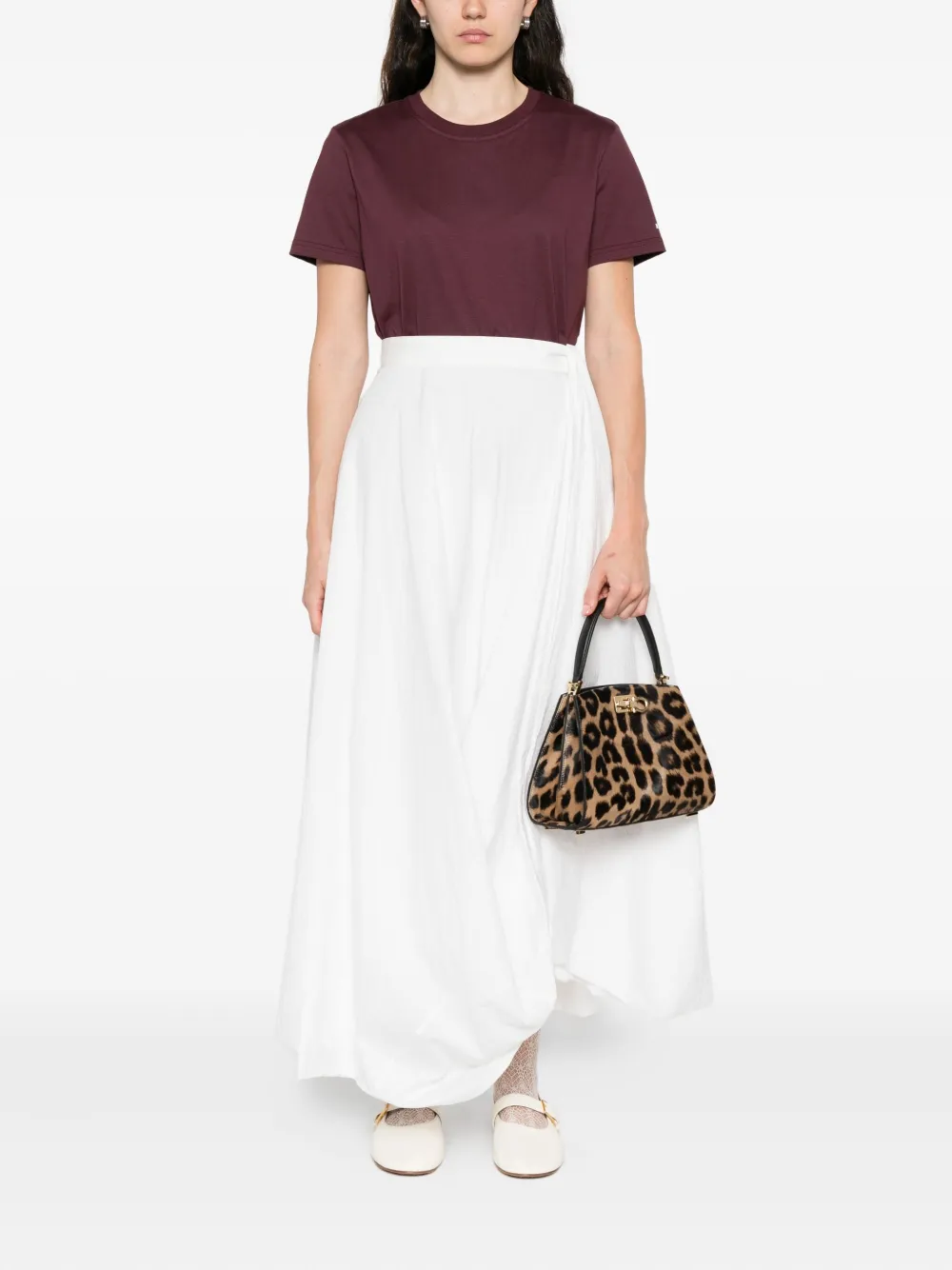 

Топ с завязкой и вырезом-каплей Lanvin, фиолетовый