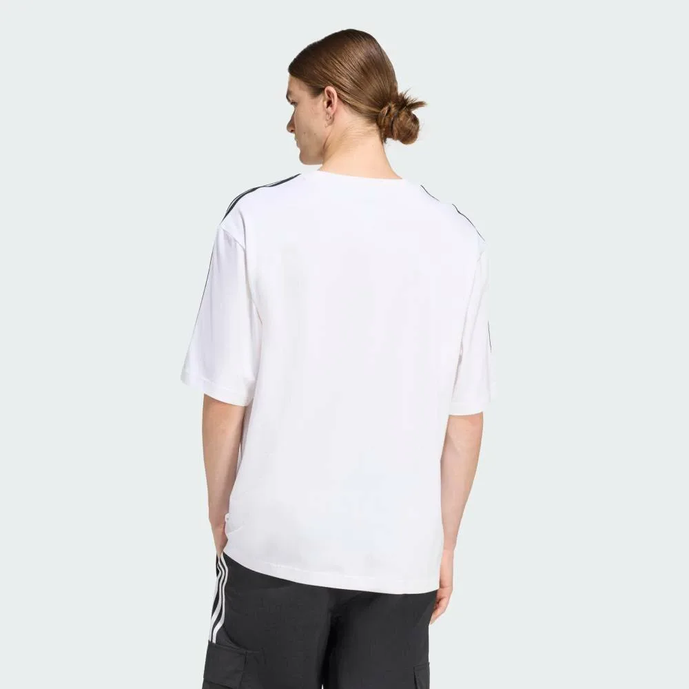 Футболка Adicolor с тремя полосками, увеличенного размера Adidas, white — фото 2