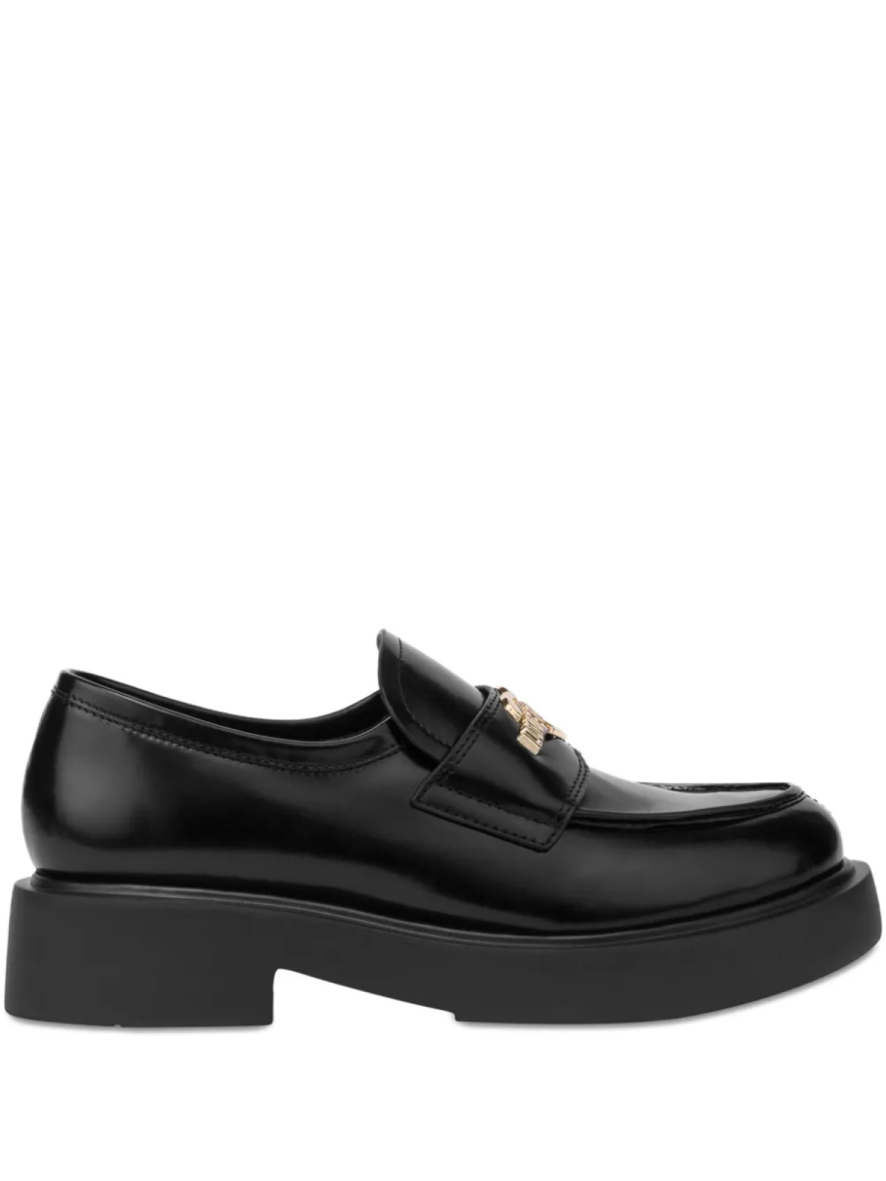 Love Moschino лоферы с логотипом, черный