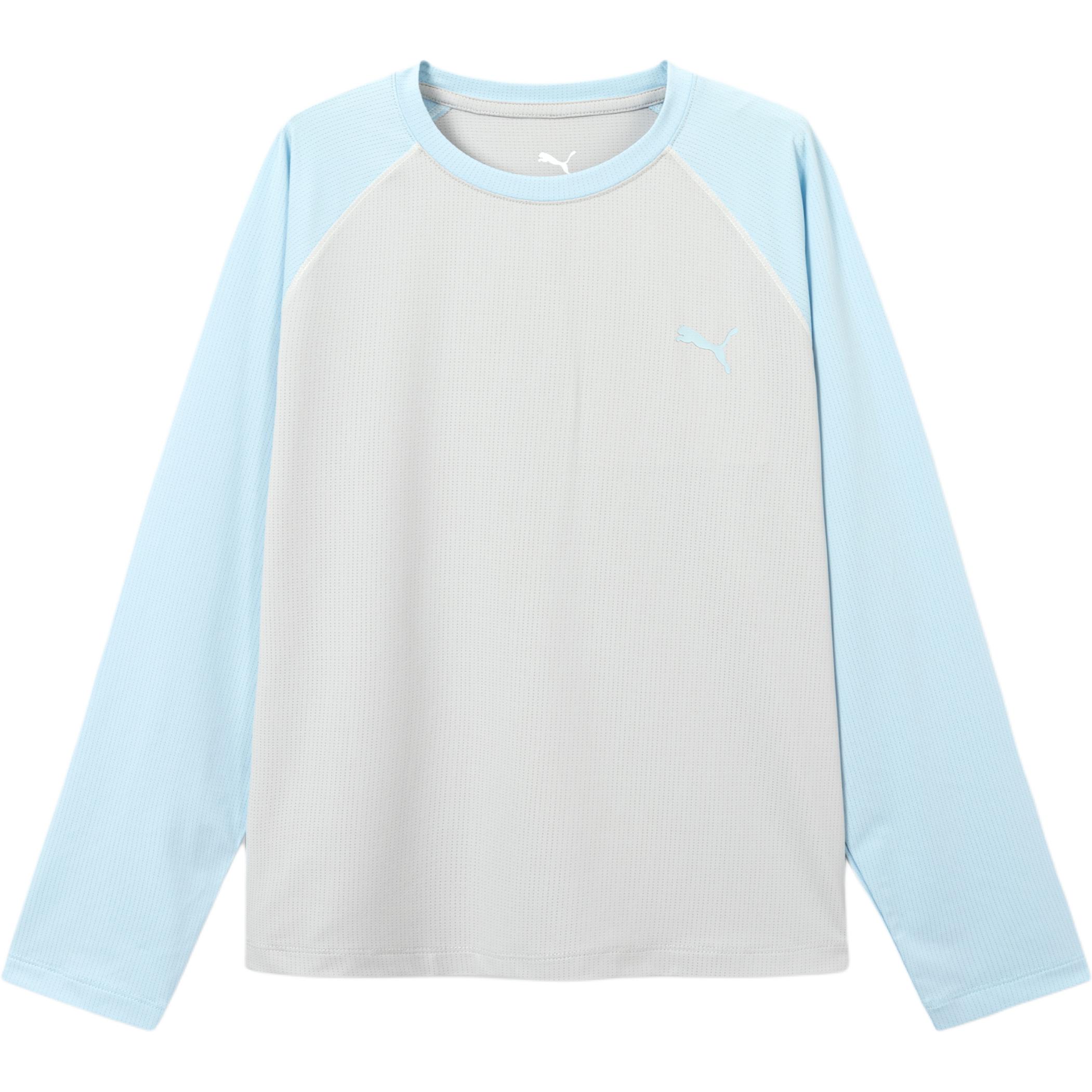 Футболка унисекс с круглым вырезом тонкая PUMA, raw белый — фото 3