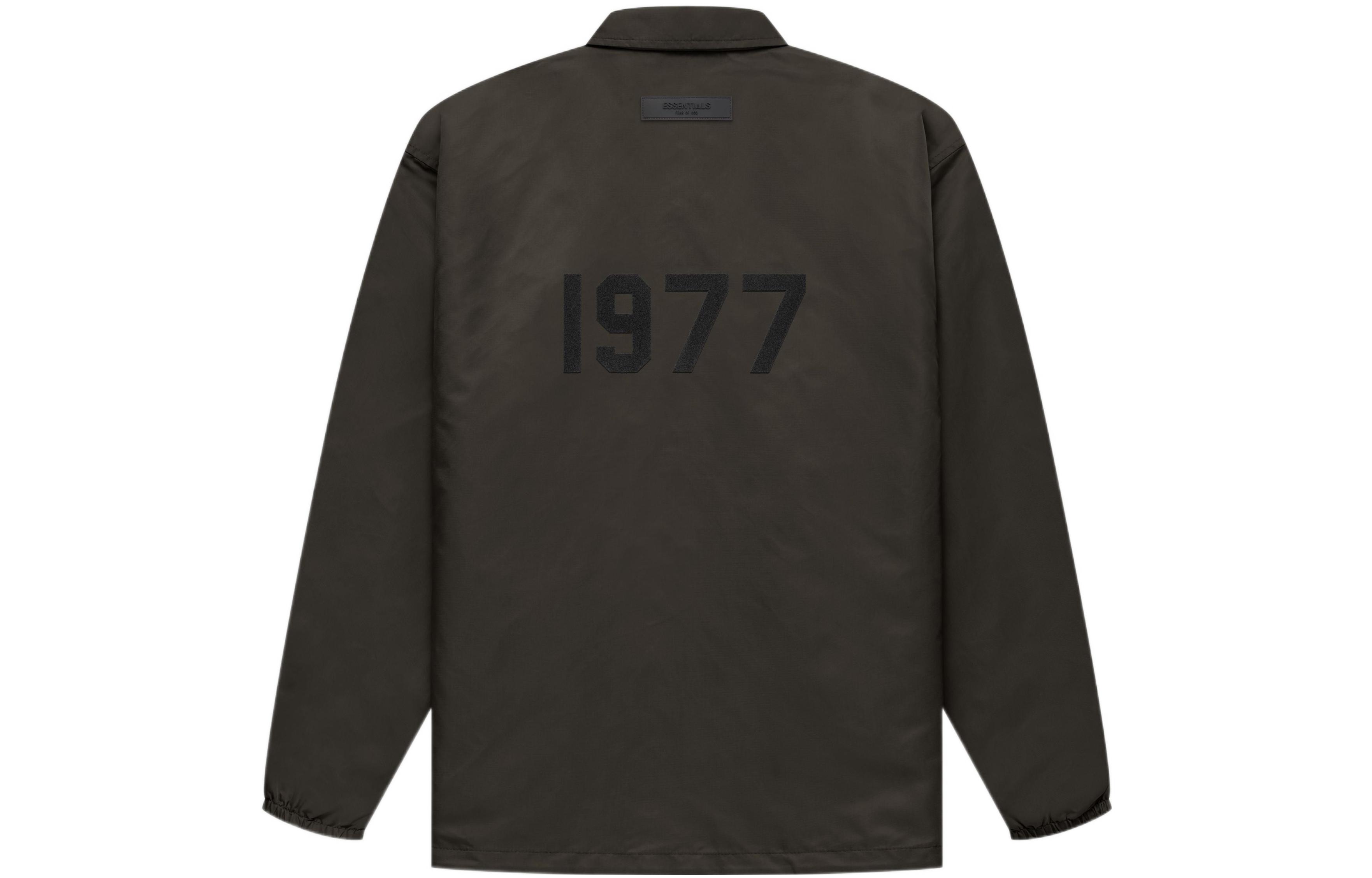 Fear Of God Essentials Нейлоновая куртка тренера, Gray Black — фото 4
